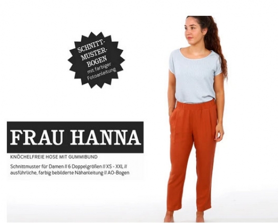 FRAU HANNA • lässige Hose, PAPIERSCHNITT